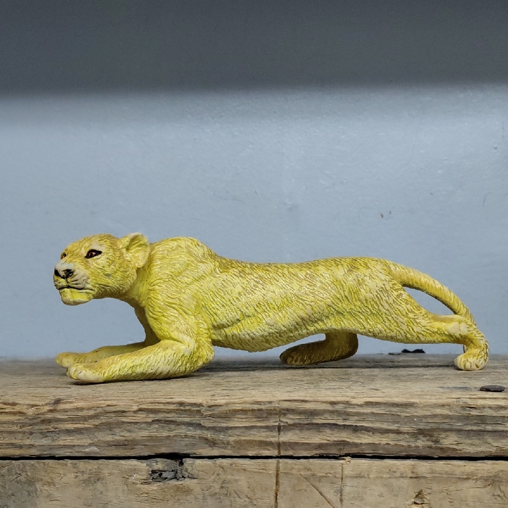 Realistic Prowling Lioness Toy Figurine